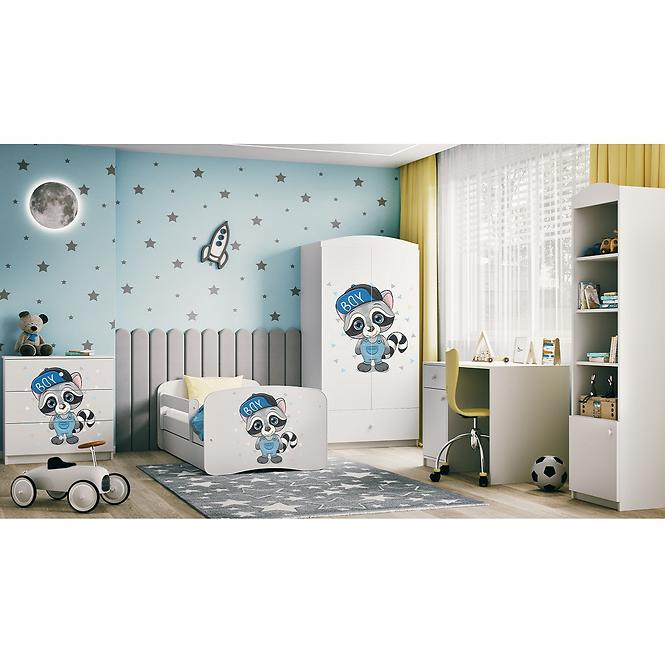 Kinderkommode Babydreams Weiß - Waschbär