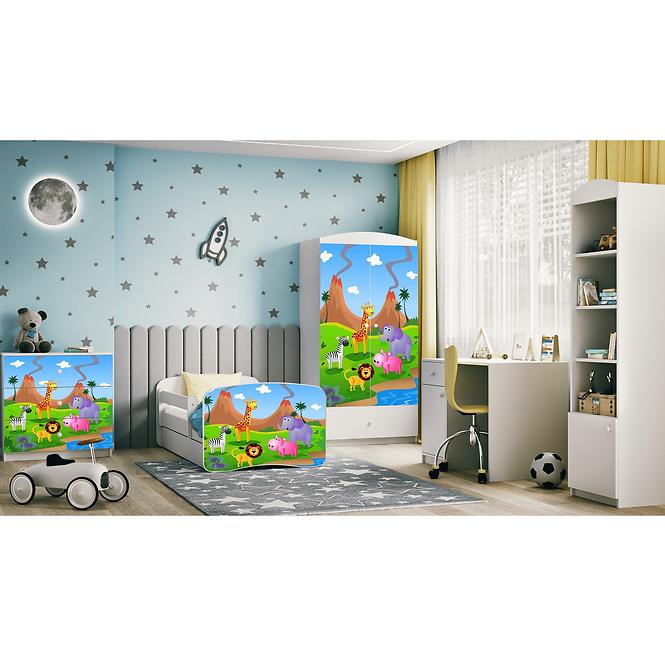 Kinderkommode Babydreams Weiß - Safari