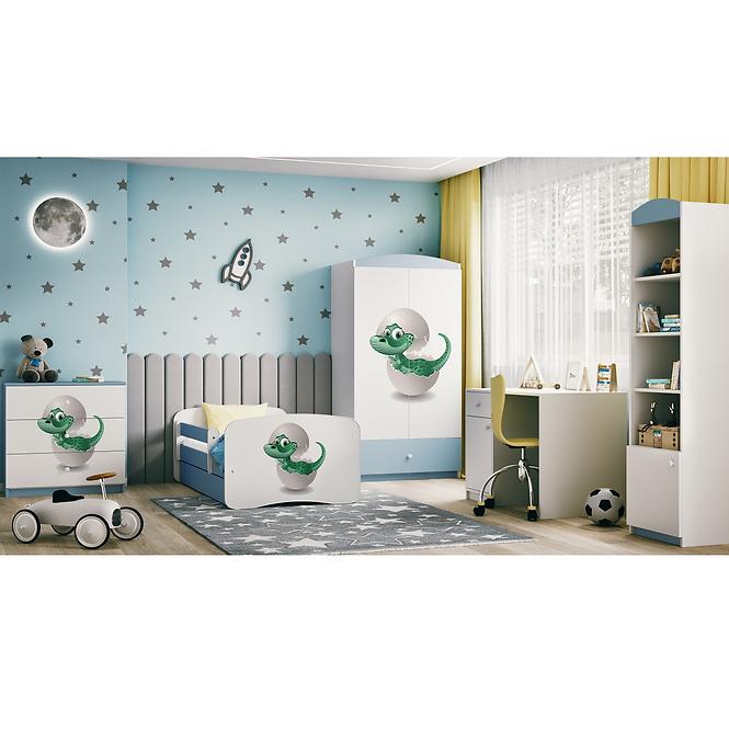 Kinderkommode Babydreams Blau - Dinosaurier