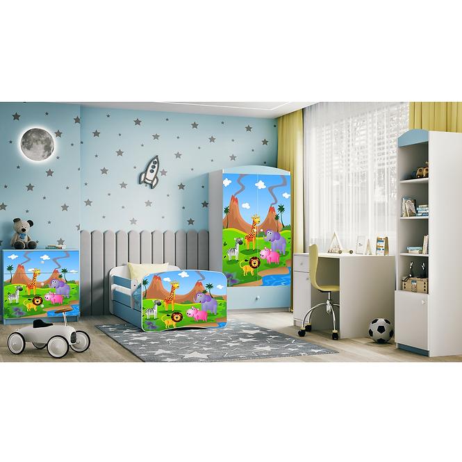 Kinderkommode Babydreams Blau - Safari