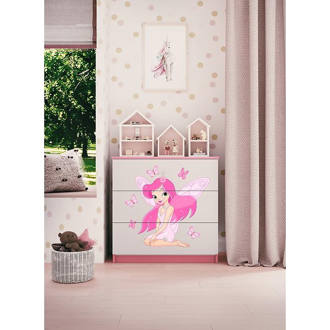 Kinderkommode Babydreams Rosa - Fee 1