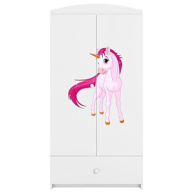 Schrank Babydreams weiß - Einhorn