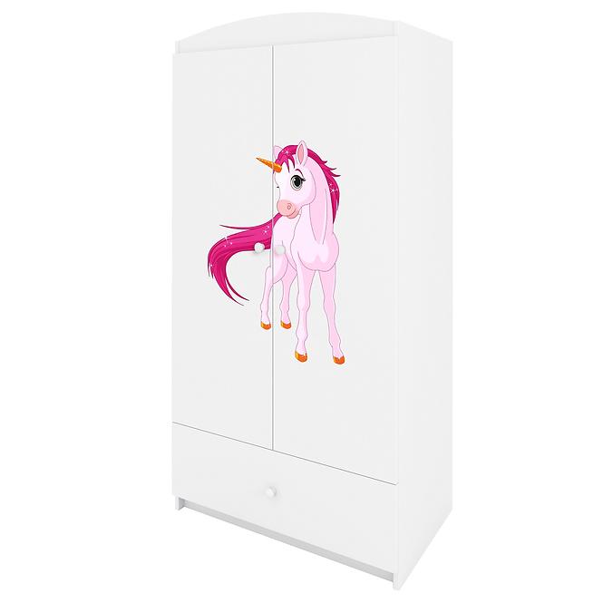 Schrank Babydreams weiß - Einhorn