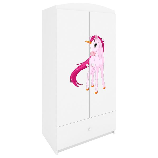 Schrank Babydreams weiß - Einhorn