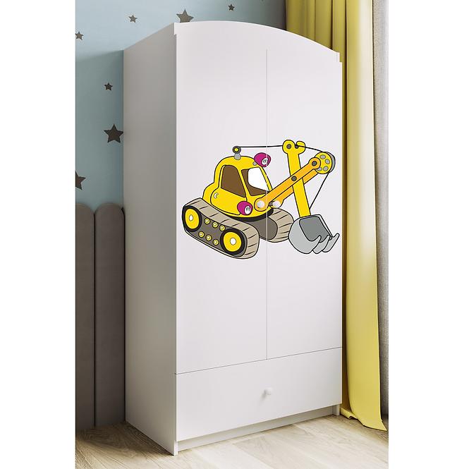 Schrank Babydreams weiß - Bagger