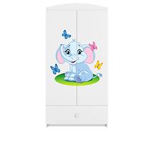 Schrank Babydreams weiß - Elefant