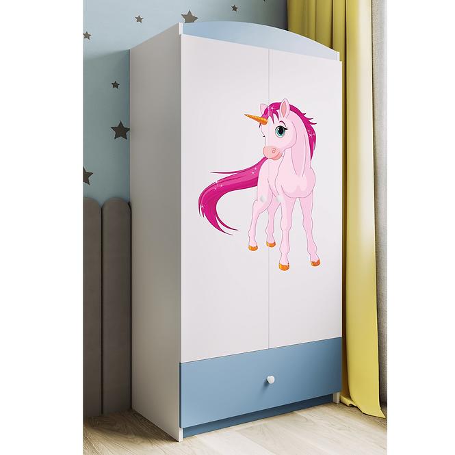 Schrank Babydreams blau - Einhorn