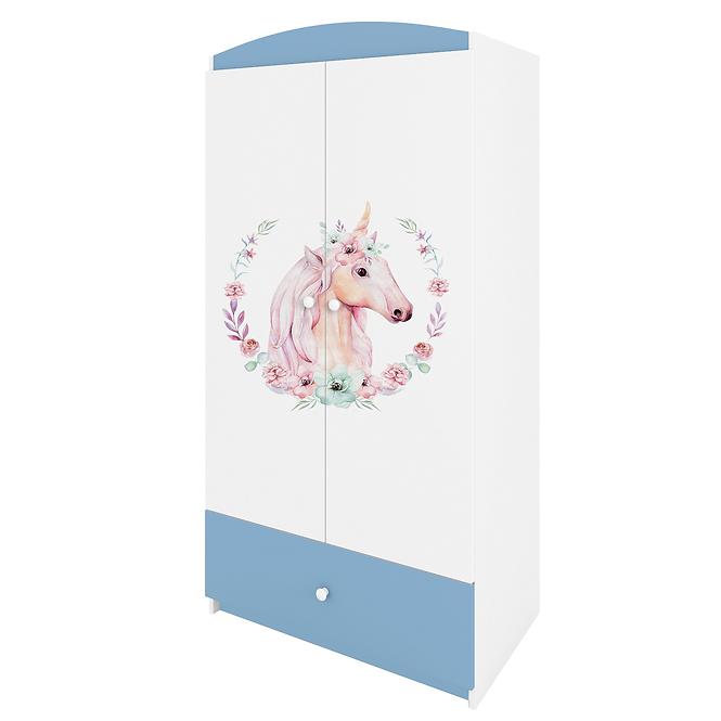 Schrank Babydreams blau - Pferd