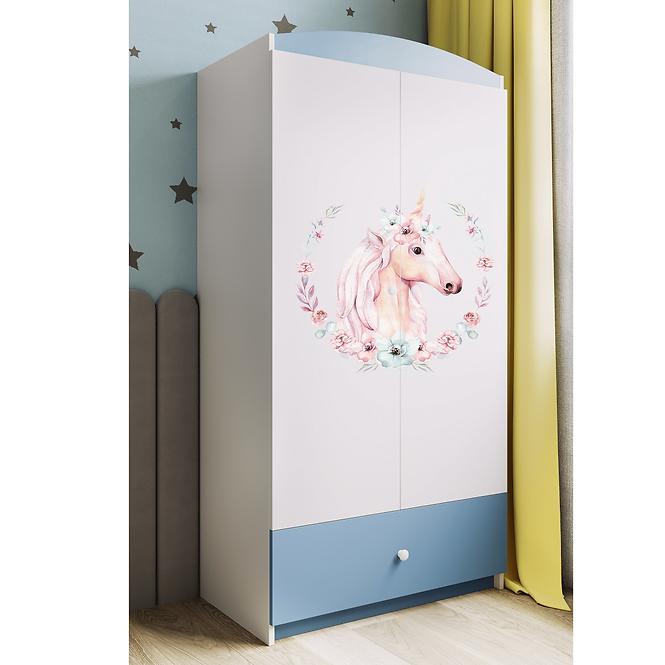 Schrank Babydreams blau - Pferd