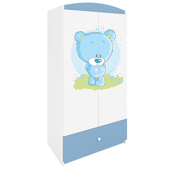 Schrank Babydreams blau - Blauer Bär