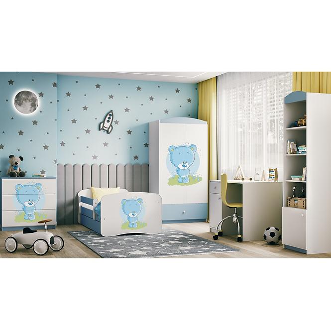 Schrank Babydreams blau - Blauer Bär