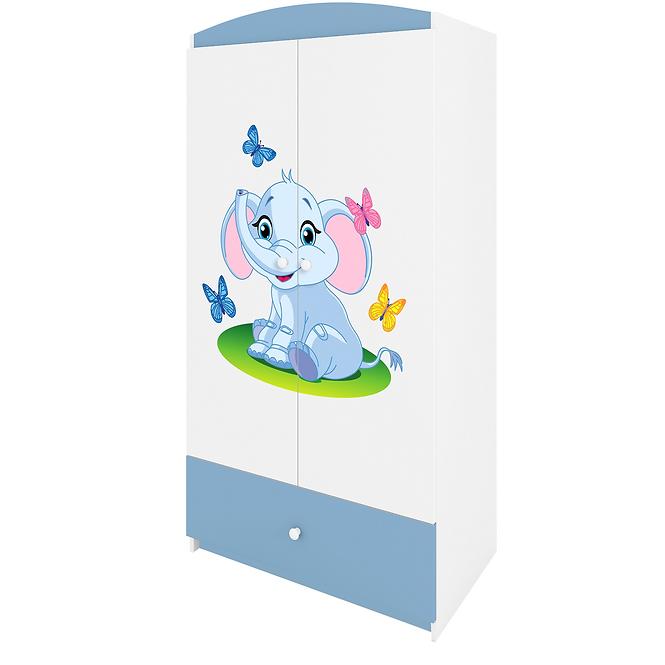 Schrank Babydreams blau - Elefant