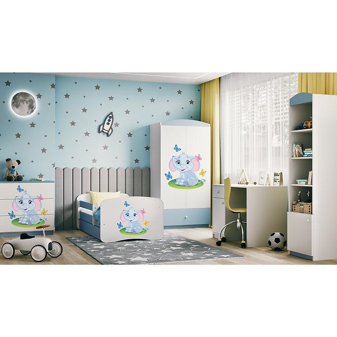 Schrank Babydreams blau - Elefant