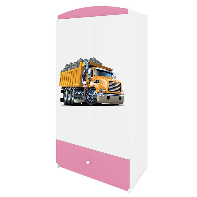 Schrank Babydreams rosa - Lastwagen