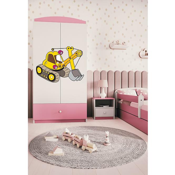 Schrank Babydreams rosa - Bagger