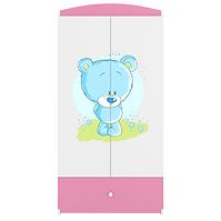 Schrank Babydreams rosa - Blauer Bär