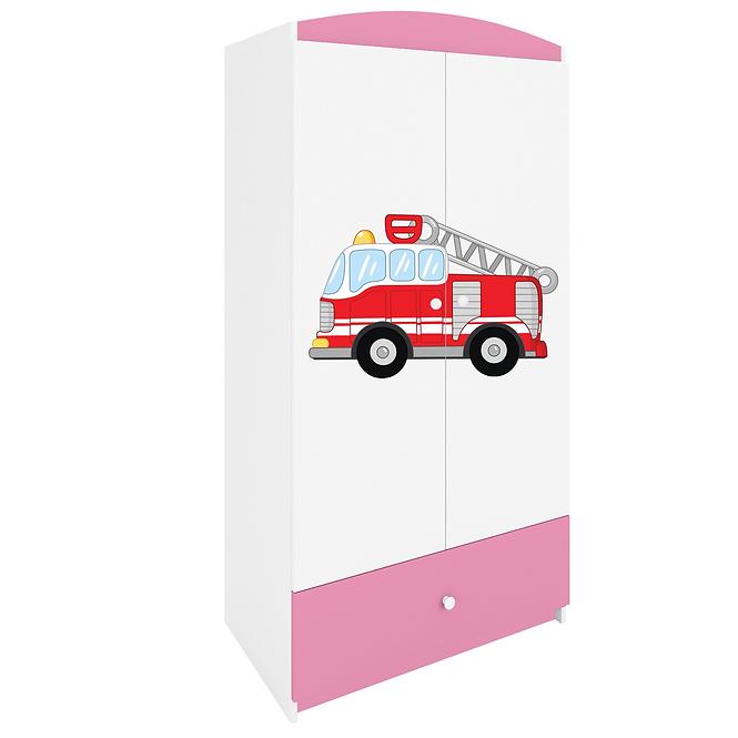 Schrank Babydreams rosa - Feuerwehrauto