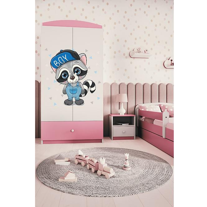 Schrank Babydreams rosa - Waschbär