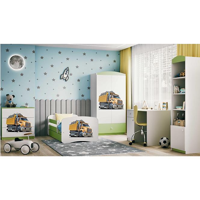 Schrank Babydreams grün - Lastwagen