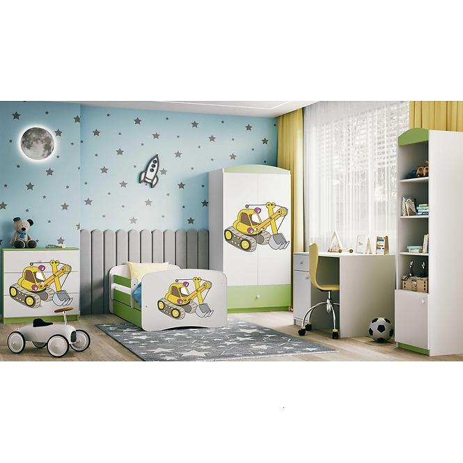 Schrank Babydreams grün - Bagger