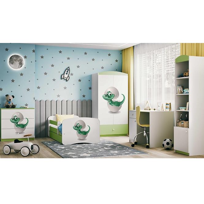 Schrank Babydreams grün - Dinosaurier