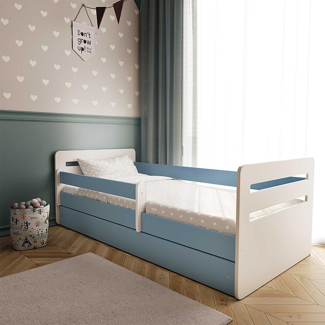 Kinderbett Tomi+M blau 80x140