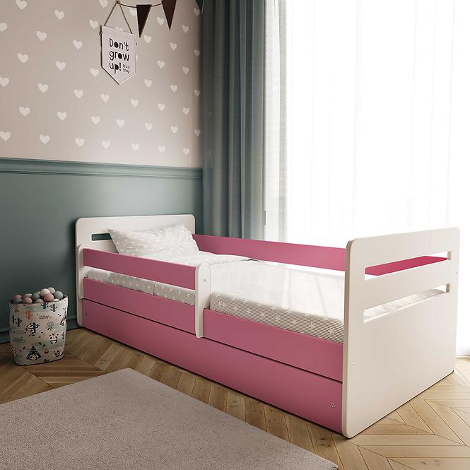 Kinderbett Tomi+M rosa 80x140