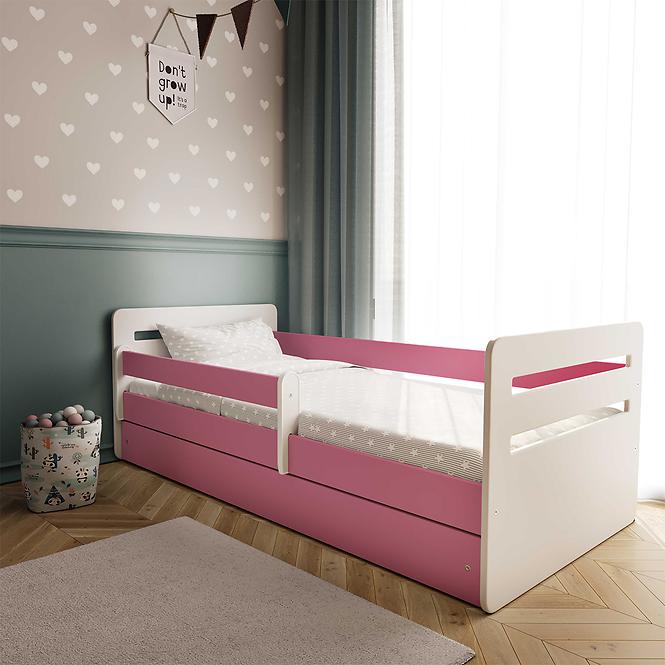 Kinderbett Tomi+M rosa 80x140