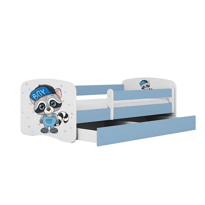 Kinderbett Babydreams blau 70x140 Waschbär