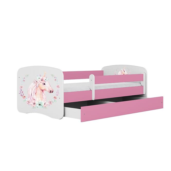 Kinderbett Babydreams rosa 70x140 Pferd