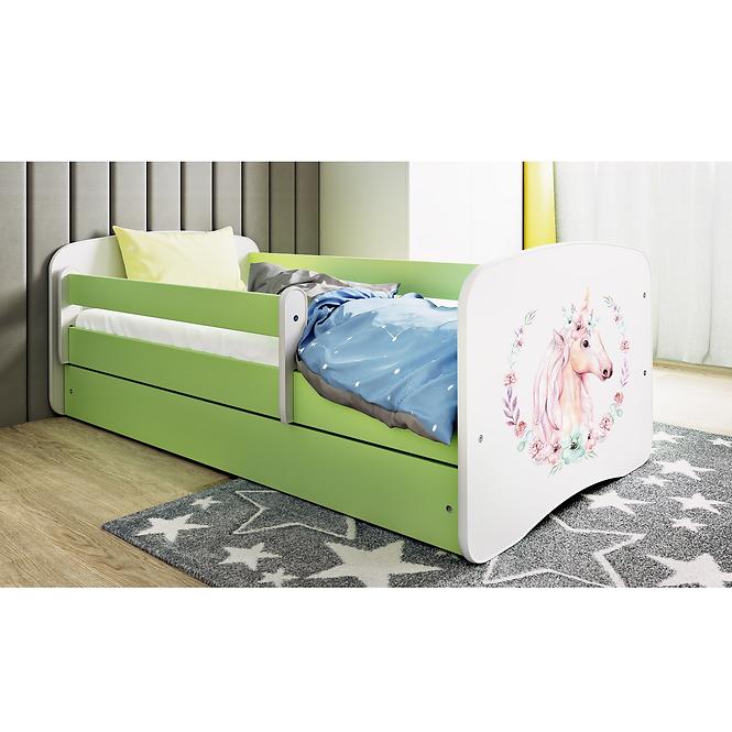 Kinderbett Babydreams grün 70x140 Pferd