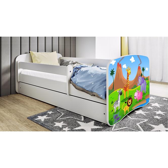 Kinderbett Babydreams weiß 70x140 Safari