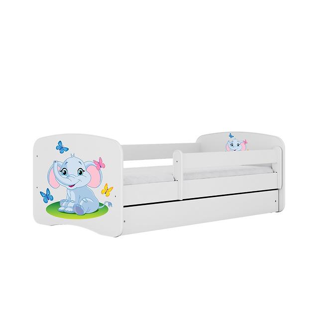 Kinderbett Babydreams weiß 70x140 Elefant