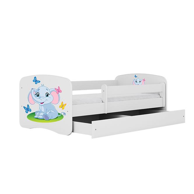 Kinderbett Babydreams weiß 70x140 Elefant