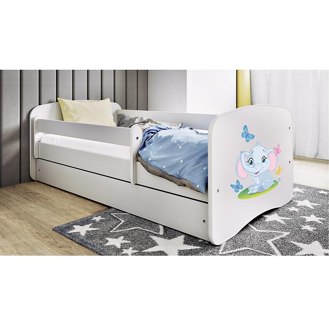 Kinderbett Babydreams weiß 70x140 Elefant