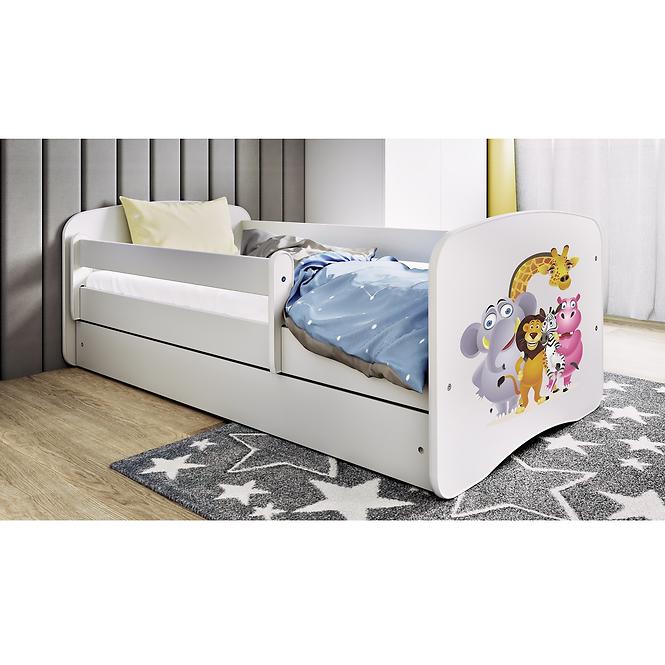 Kinderbett Babydreams weiß 70x140 Zoo