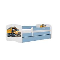 Kinderbett Babydreams blau 70x140 Lastwagen