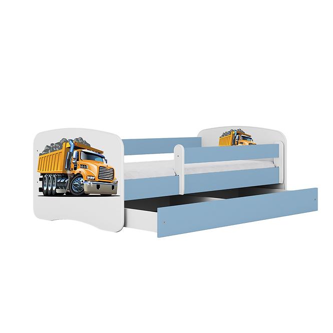 Kinderbett Babydreams blau 70x140 Lastwagen