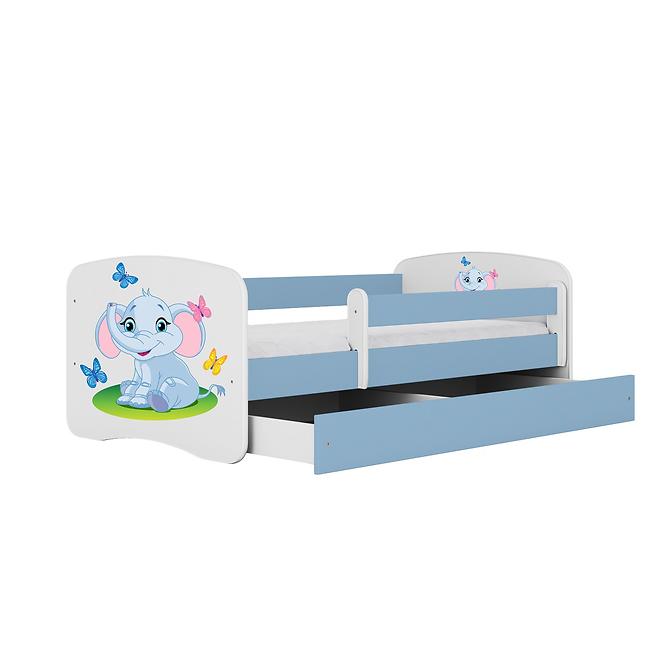 Kinderbett Babydreams blau 70x140 Elefant