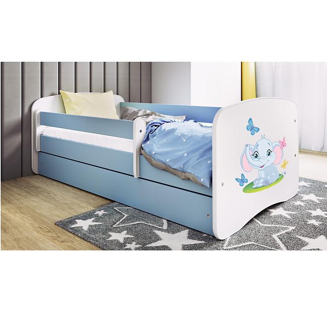 Kinderbett Babydreams blau 70x140 Elefant