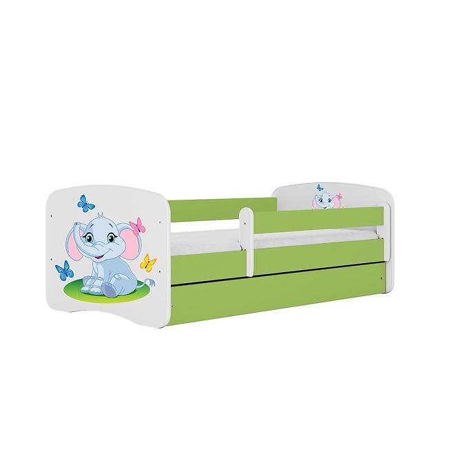 Kinderbett Babydreams grün 70x140 Elefant