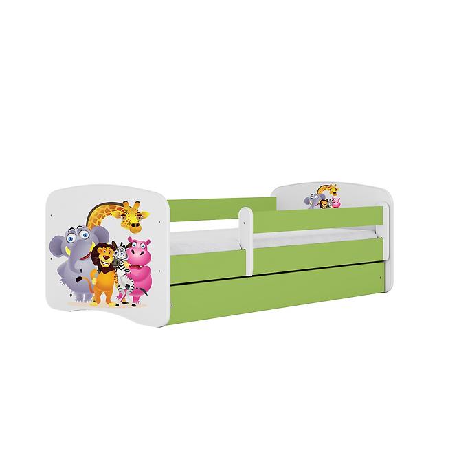 Kinderbett Babydreams grün 70x140 Zoo