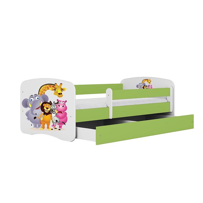 Kinderbett Babydreams grün 70x140 Zoo