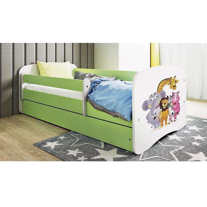 Kinderbett Babydreams grün 70x140 Zoo