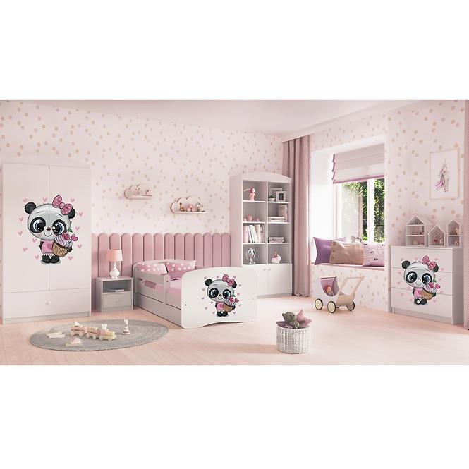 Kinderbett Babydreams weiß 80x160 Panda