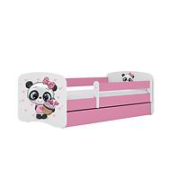 Kinderbett Babydreams rosa 80x160 Panda