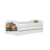 Kinderbett Babydreams weiß 80x160 Lastwagen