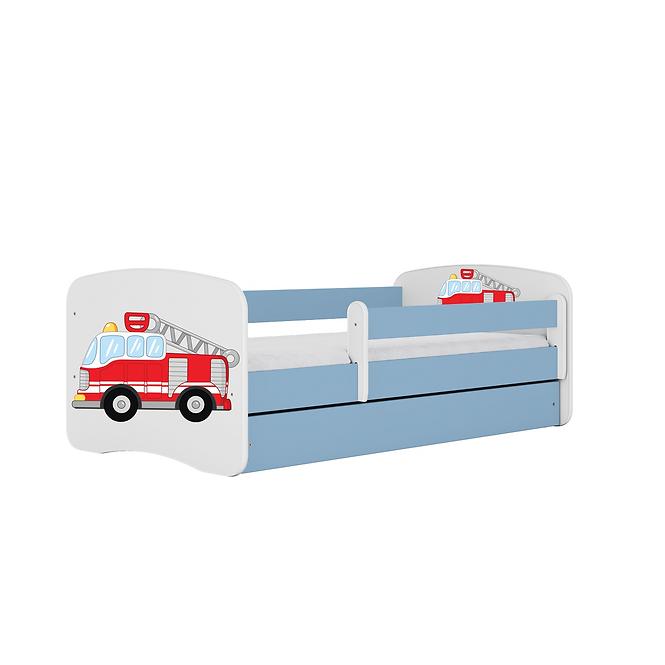 Kinderbett Babydreams blau 80x160 Feuerwehrauto