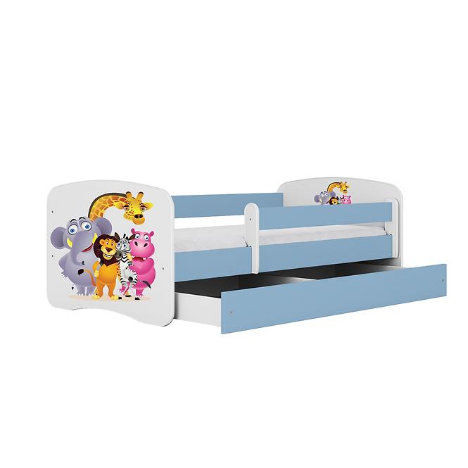 Kinderbett Babydreams blau 80x160 Zoo