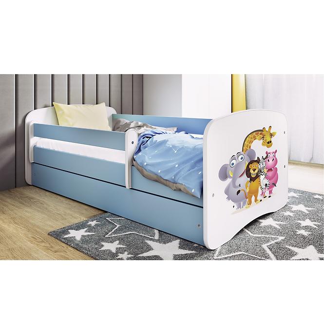 Kinderbett Babydreams blau 80x160 Zoo